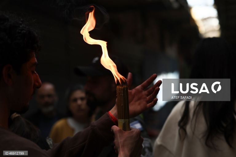 Jerusalém: Cerimónia do Fogo Sagrado na Igreja do Santo Sepulcro