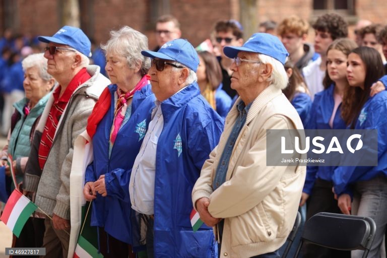 Polónia: Dia do Holocausto no antigo campo de concentração de Auschwitz
