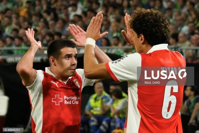 Liga Europa: Betis vs Sporting de Braga