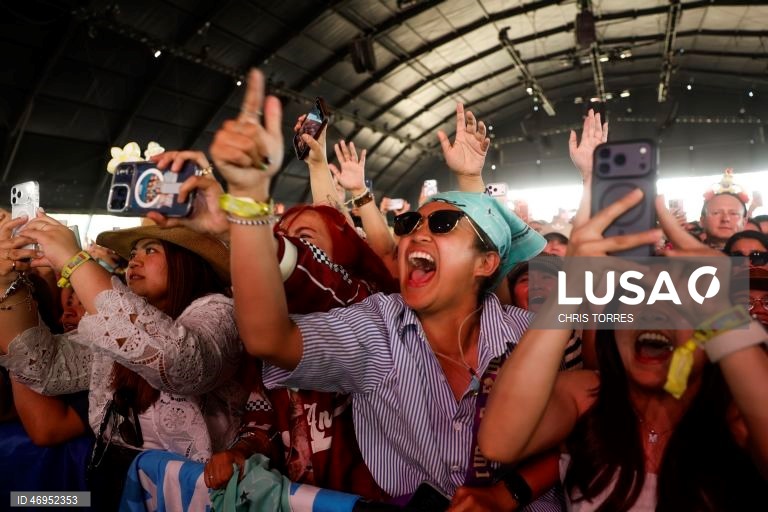 Primeiro dia do segundo fim de semana do Festival de Música e Artes de Coachella Valley de 2026, no Empire Polo Club, em Indio, Califórnia, EUA.