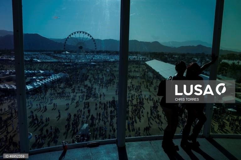 Primeiro dia do segundo fim de semana do Festival de Música e Artes de Coachella Valley de 2026, no Empire Polo Club, em Indio, Califórnia, EUA.