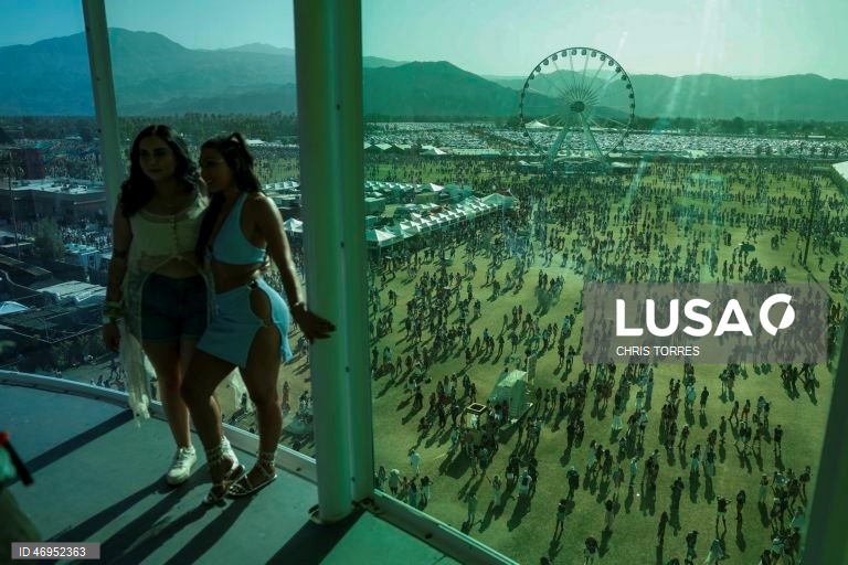 Primeiro dia do segundo fim de semana do Festival de Música e Artes de Coachella Valley de 2026, no Empire Polo Club, em Indio, Califórnia, EUA.