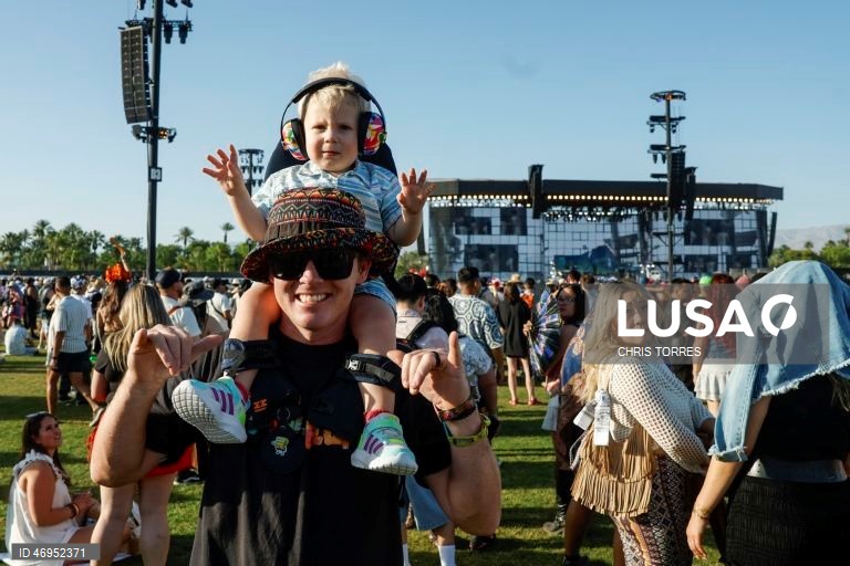 Primeiro dia do segundo fim de semana do Festival de Música e Artes de Coachella Valley de 2026, no Empire Polo Club, em Indio, Califórnia, EUA.