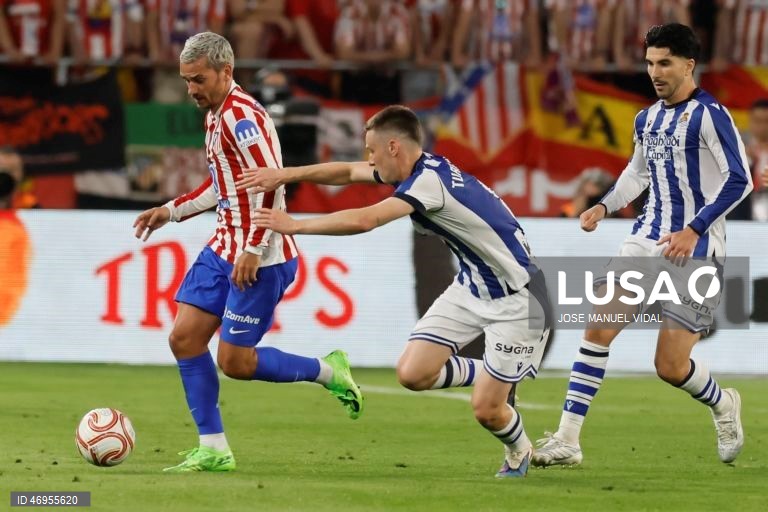 Futebol: Taça de Espanha: Atlético de Madrid vs Real Sociedad