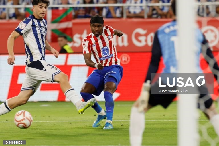 Futebol: Taça de Espanha: Atlético de Madrid vs Real Sociedad