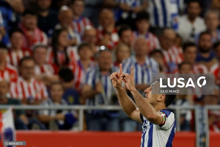 Futebol: Taça de Espanha: Atlético de Madrid vs Real Sociedad