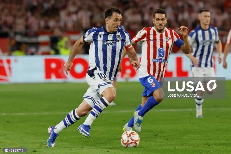 Futebol: Taça de Espanha: Atlético de Madrid vs Real Sociedad