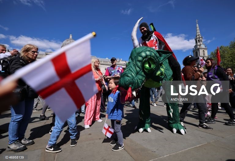 Reino Unido: Celebrações do Dia de São Jorge, padroeiro de Inglaterra