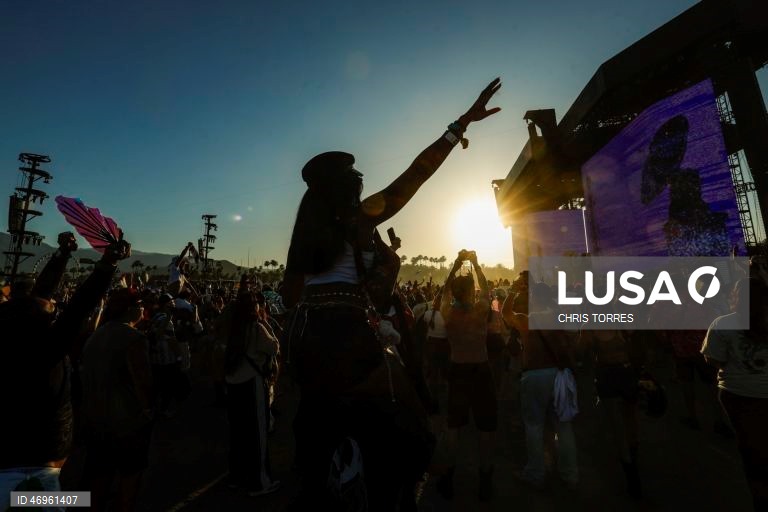 EUA: Festival Coachella 2026 em Indio na Califórnia