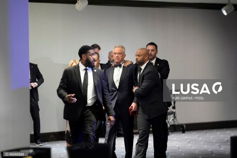 Disparos durante o jantar com correspondentes na Casa Branca
