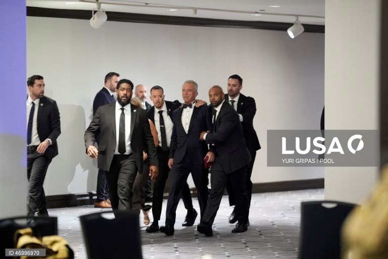 Disparos durante o jantar com correspondentes na Casa Branca