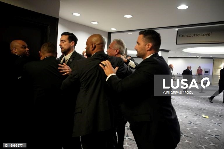 Disparos durante o jantar com correspondentes na Casa Branca