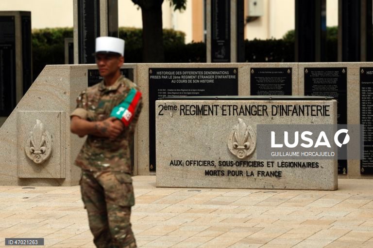 França: Cerimónia de Camerone da Legião Estrangeira Francesa