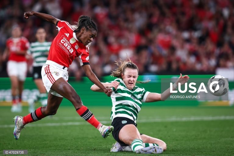 O Benfica venceu hoje o Sporting por 3-1, num jogo da 17.ª jornada da I Liga feminina de futebol que antecedeu a entrega do troféu às águias, hexacampeãs nacionais em título, no Estádio da Luz.