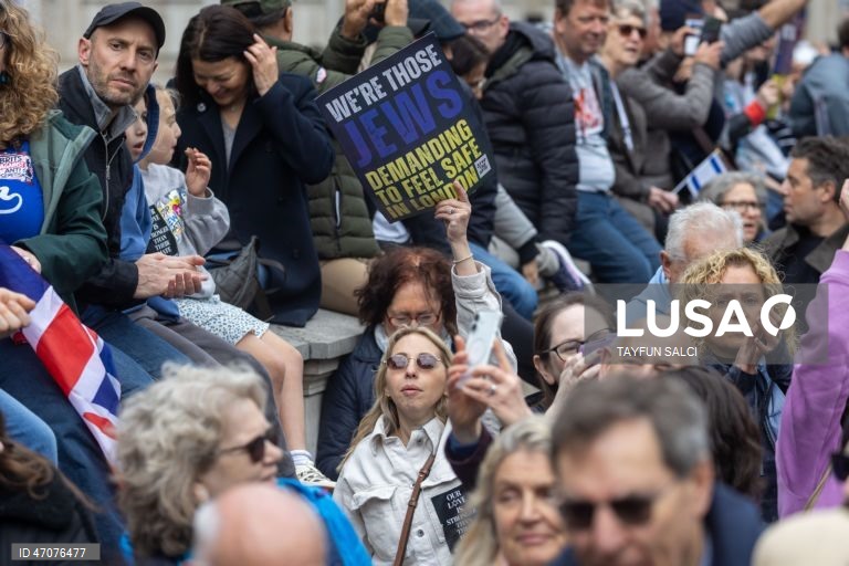 Reino Unido: Manifestação em Londres contra o antissemitismo