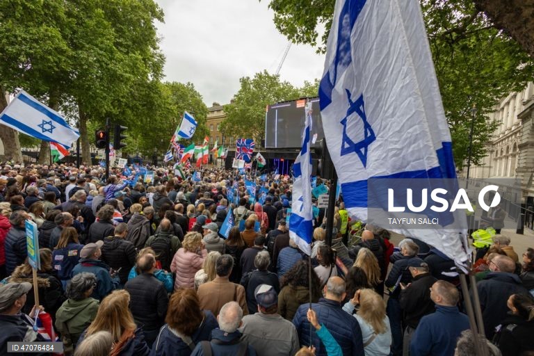 Reino Unido: Manifestação em Londres contra o antissemitismo
