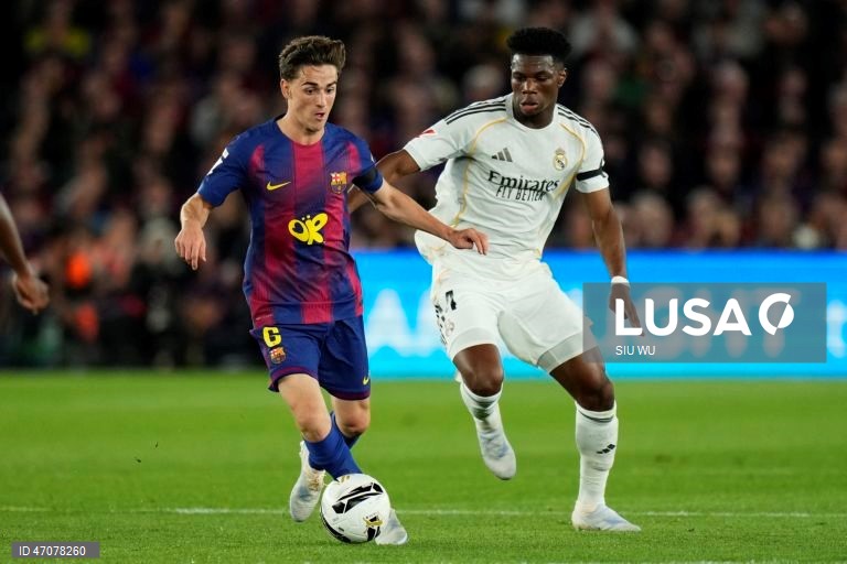 Futebol: Liga espanhola - FC Barcelona vs Real Madrid
