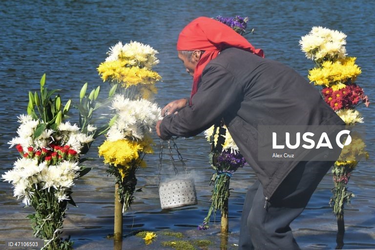 Guatemala: Maias realizam ritual para pedir chuva na lagoa de Chicabal