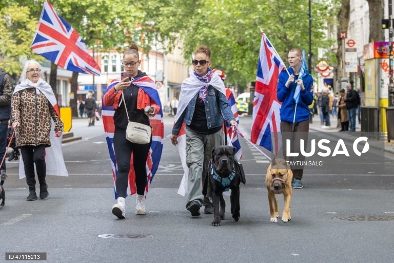 Manifestação «Unite the Kingdom» em Londres