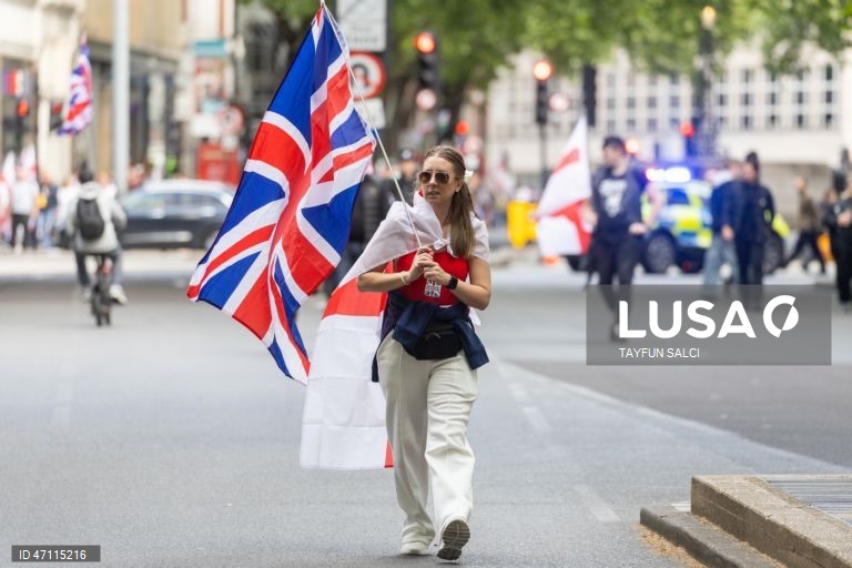 Manifestação «Unite the Kingdom» em Londres