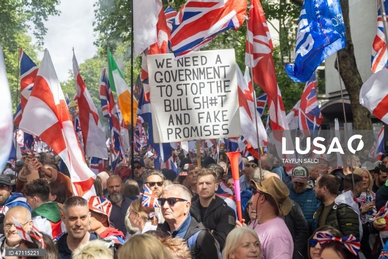 Manifestação «Unite the Kingdom» em Londres