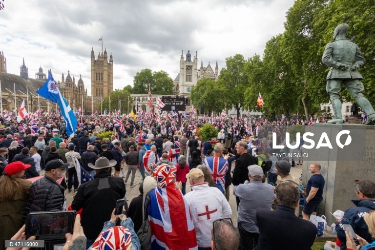 Manifestação «Unite the Kingdom» em Londres