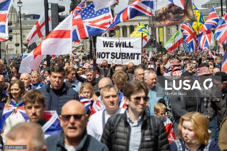 Manifestação «Unite the Kingdom» em Londres