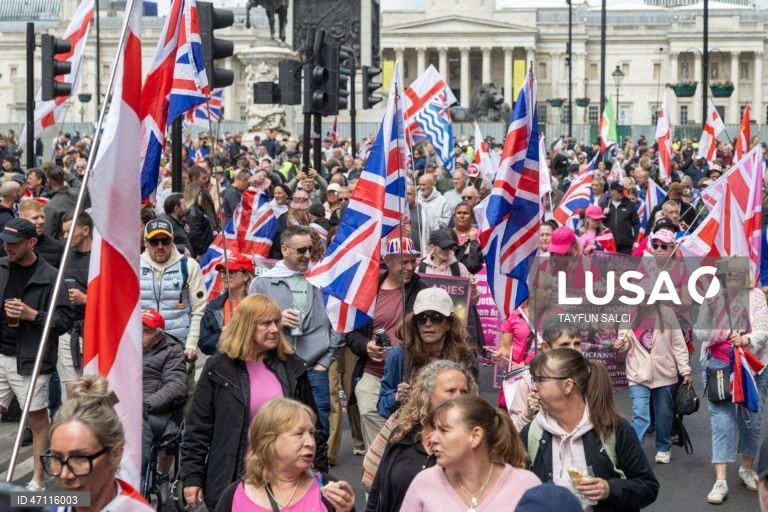 Manifestação «Unite the Kingdom» em Londres
