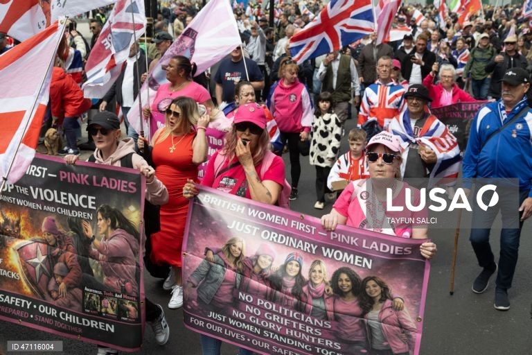 Manifestação «Unite the Kingdom» em Londres