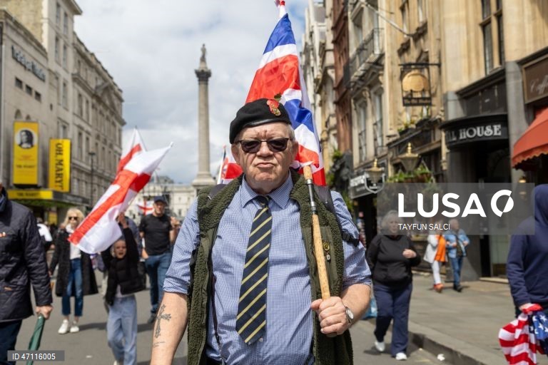Manifestação «Unite the Kingdom» em Londres