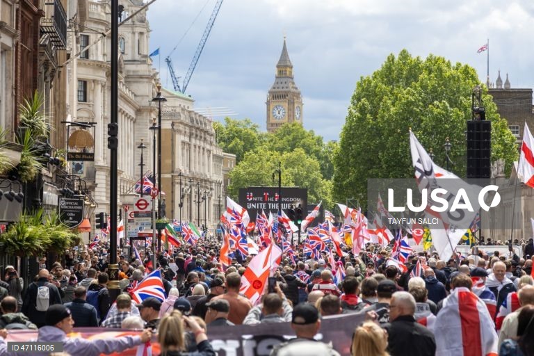 Manifestação «Unite the Kingdom» em Londres