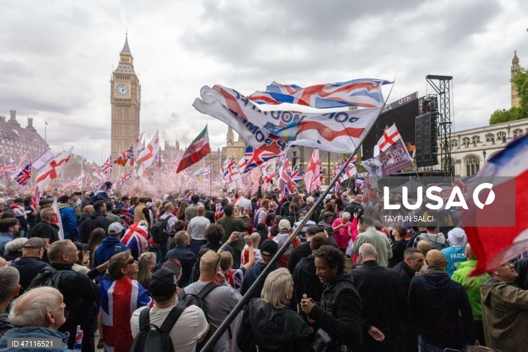 Manifestação «Unite the Kingdom» em Londres