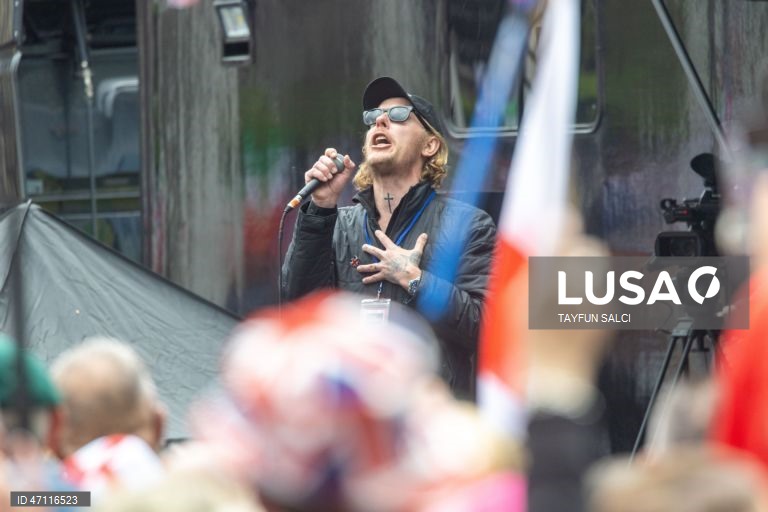 Manifestação «Unite the Kingdom» em Londres