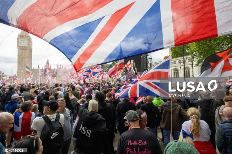 Manifestação «Unite the Kingdom» em Londres