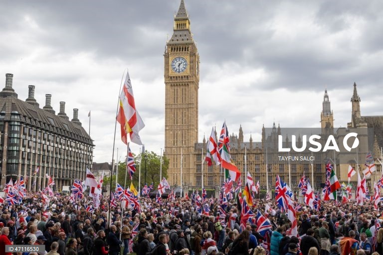 Manifestação «Unite the Kingdom» em Londres