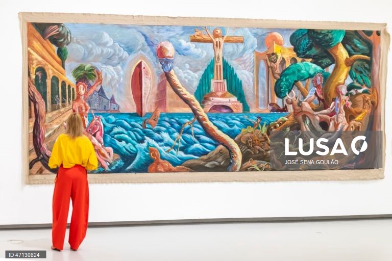 Visita de imprensa e inauguração da exposição “Manuel João Vieira – A ilha púrpura: notas e paisagens”