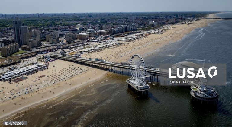 Holanda: Dia de praia em Scheveningen 