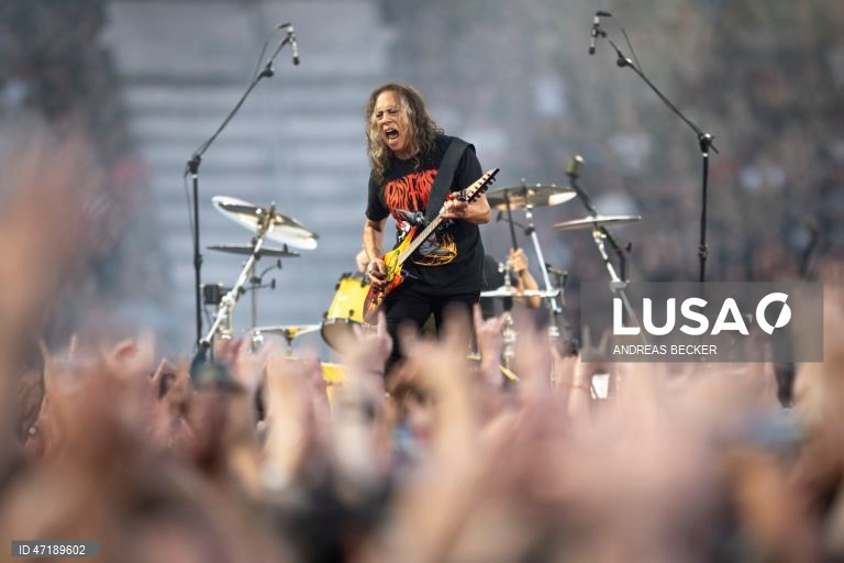 Suíça: Concerto da banda norte-americana Metallica em Zurique