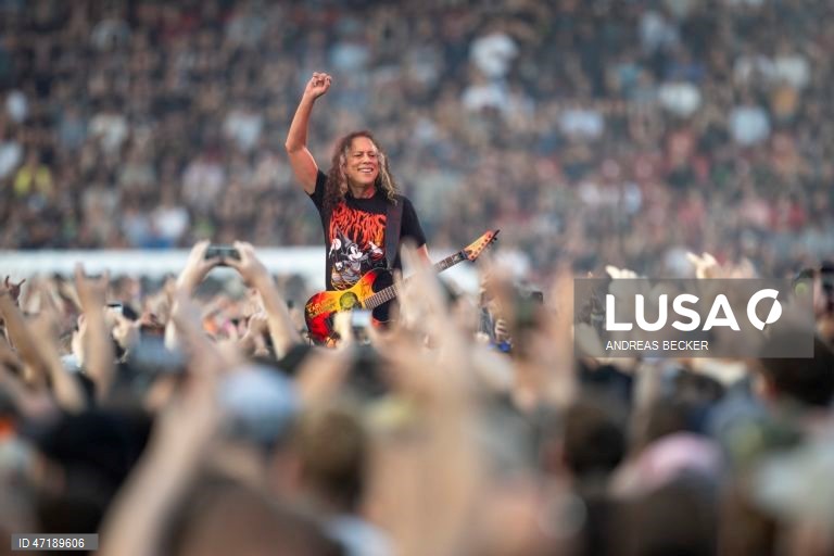 Suíça: Concerto da banda norte-americana Metallica em Zurique
