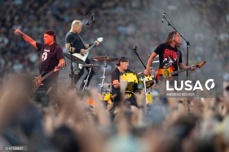 Suíça: Concerto da banda norte-americana Metallica em Zurique