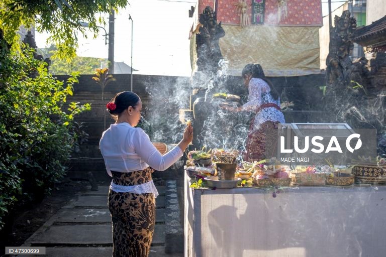 Indonésia: Celebrações hindus no Bali