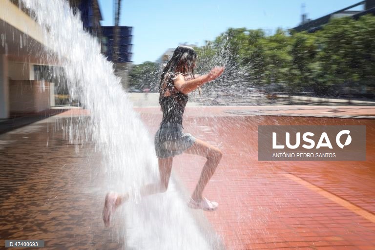 Lisboa: Reportagem sobre o calor