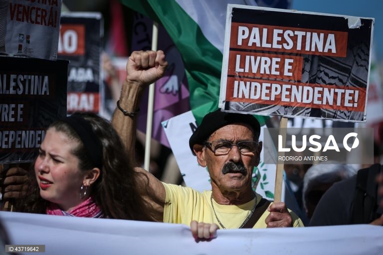 Manifestação "Palestina Livre! Paz no Médio Oriente"
