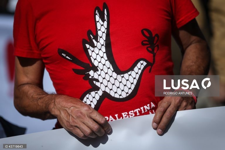 Manifestação "Palestina Livre! Paz no Médio Oriente"
