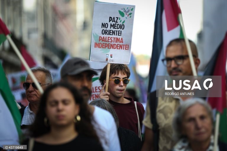 Manifestação "Palestina Livre! Paz no Médio Oriente"
