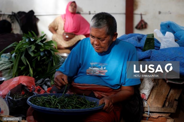 Indonésia: Mercado tradicional em Banda Aceh