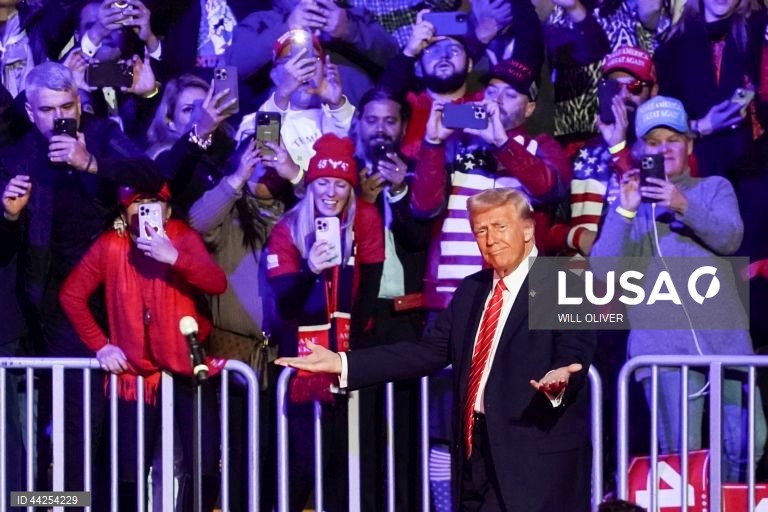 EUA: Comicío de Donald Trump antes de tomar posse como 47.º Presidente dos Estados Unidos