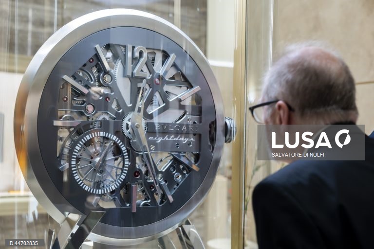 Feira de relógios de luxo “Watches and Wonders Geneva”, em Genebra, Suíça.