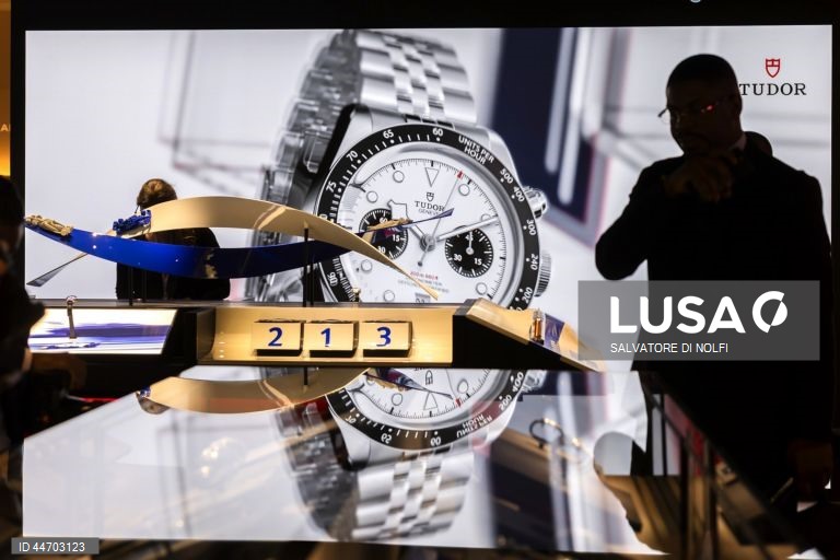 Feira de relógios de luxo “Watches and Wonders Geneva”, em Genebra, Suíça.