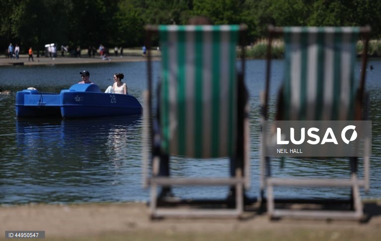 Tempo quente e seco em Londres